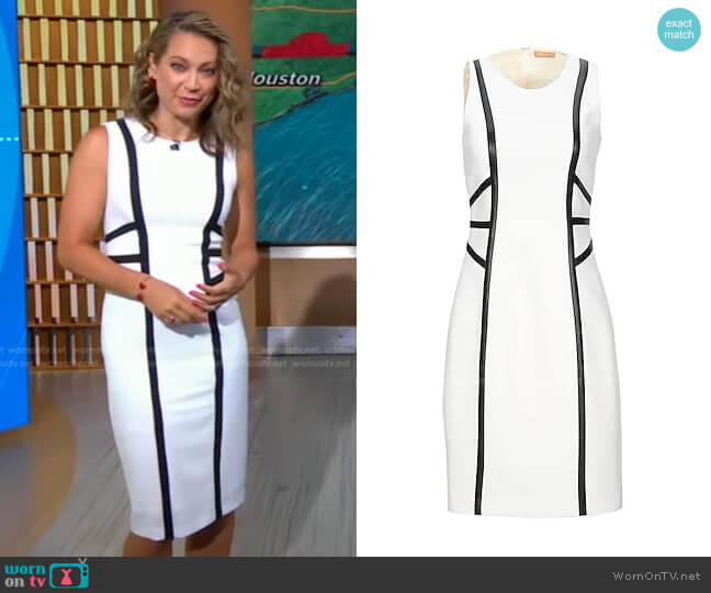 Wool-Blend Dress by Michael Kors worn by Ginger Zee on Good Morning America