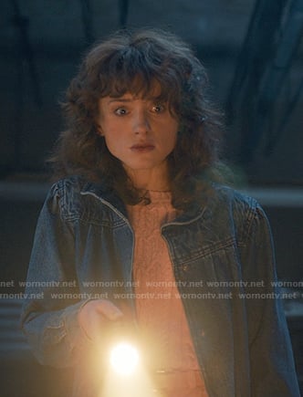 Nancy's denim jacket on Stranger Things