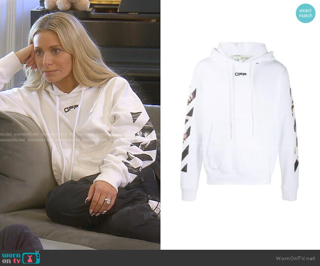 Off-White Caravaggio Hoodie worn by Dorit Kemsley on The Real Housewives of Beverly Hills