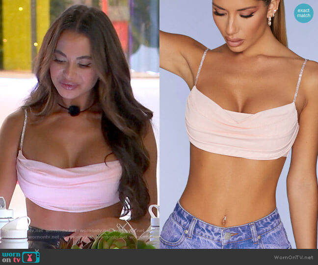 Oh Polly La Rochelle Top worn by Courtney Boerner on Love Island USA