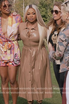 Phaedra’s leather shirtdress on The Real Housewives Ultimate Girls Trip