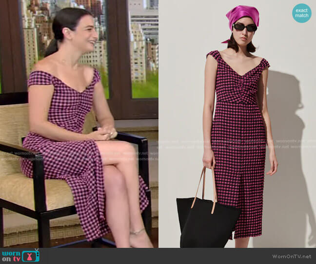 Rachel Comey Altro Dress worn by Jenny Slate on Live with Kelly and Ryan