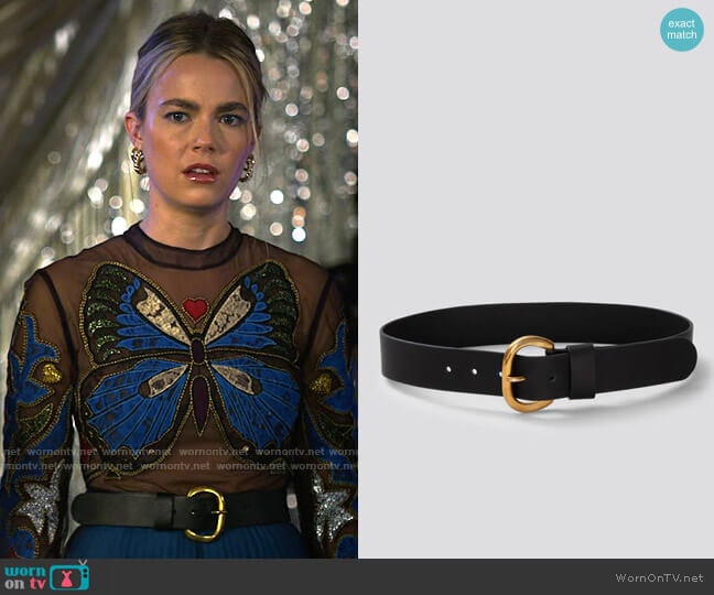 Rachel Comey Estate Belt worn by Maggie (Rebecca Rittenhouse) on Maggie