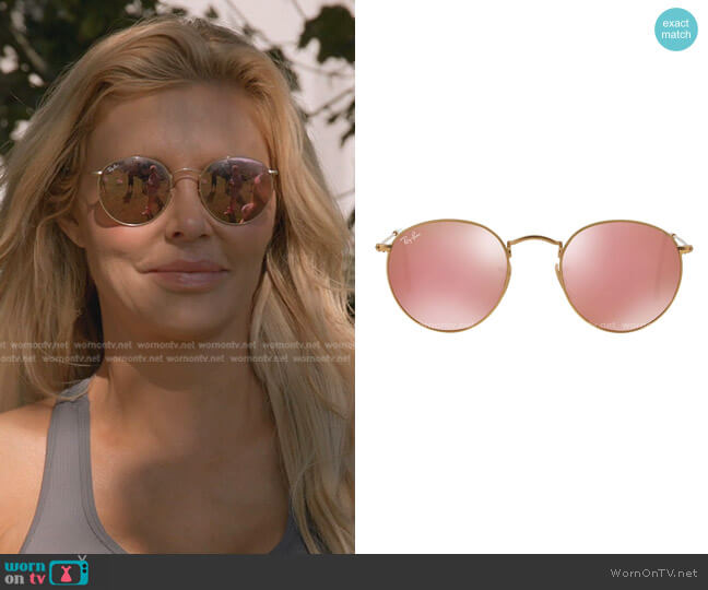 Round Metal Sunglasses by Ray-Ban worn by Brandi Glanville on The Real Housewives Ultimate Girls Trip
