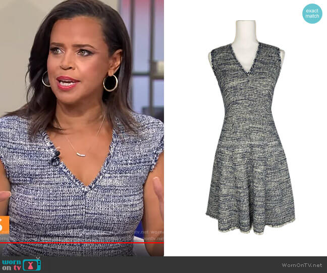 Rebecca Taylor Tweed Dress worn by Anne-Marie Green on CBS Mornings