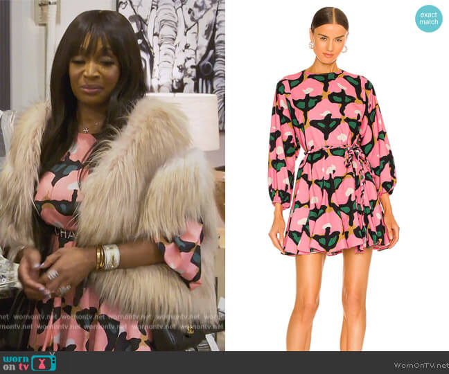 Maryn Dress by Rhode worn by Marlo Hampton on The Real Housewives of Atlanta