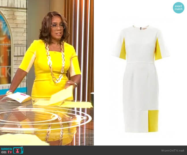 Roksanda Ilincic Ryedale Dress worn by Gayle King on CBS Mornings