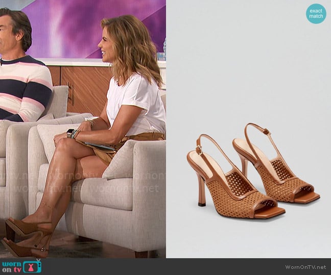 Scanlan Theodore Mesh Slingbacks worn by Natalie Morales on The Talk