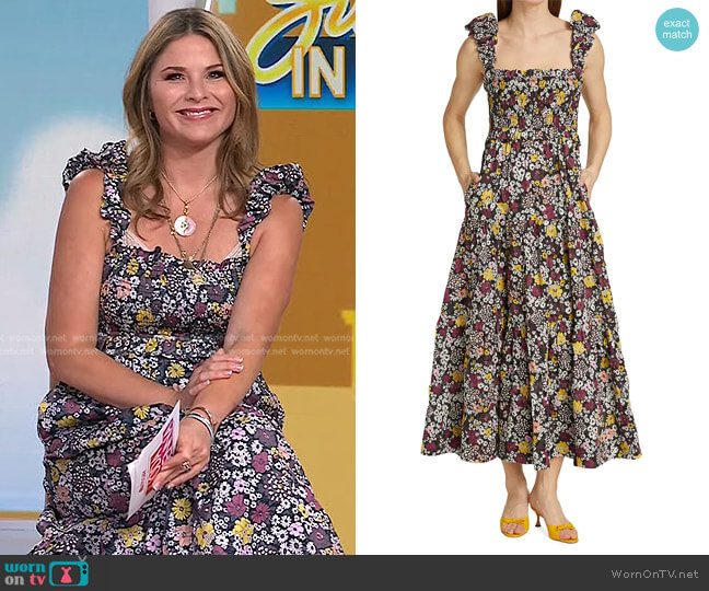 Gitte Floral Maxi Dress by Sea worn by Jenna Bush Hager on Today