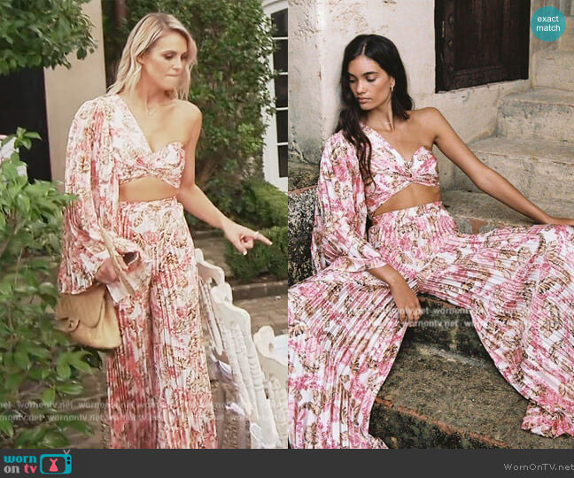 Significant Other Simone Top and Pants worn by Olivia Flowers on Southern Charm