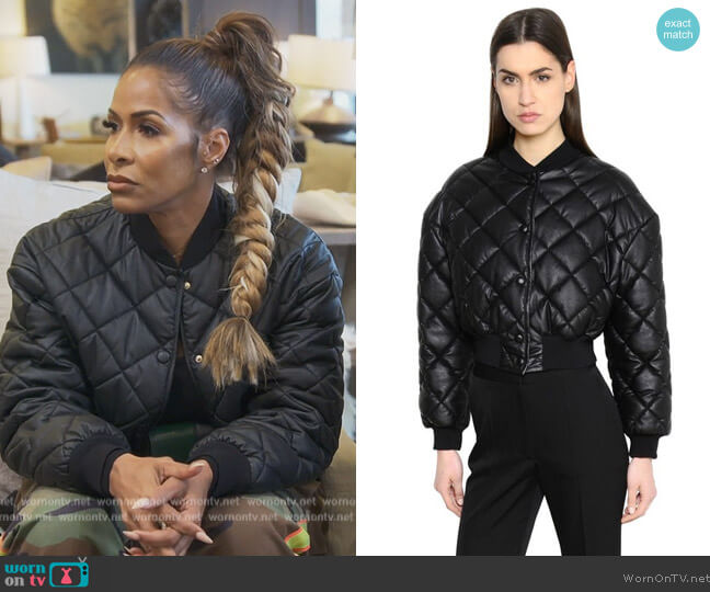 Quilted Bomber Jacket by Stella McCartney worn by Sheree Whitefield on The Real Housewives of Atlanta