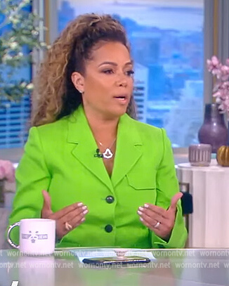 Sunny’s green blazer on The View