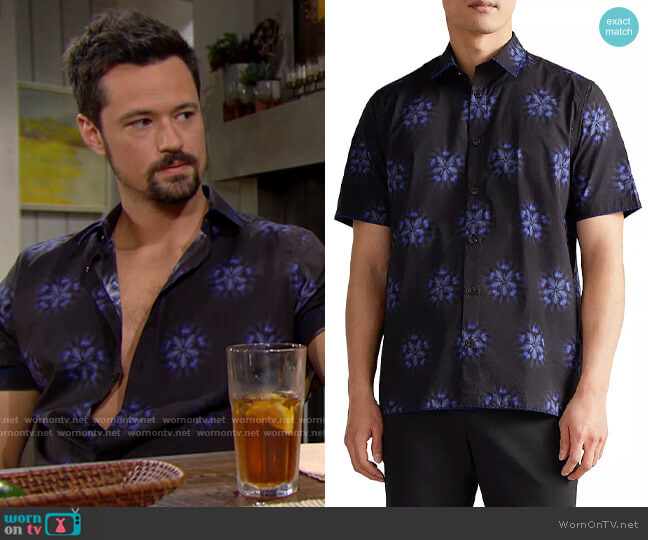 Ted Baker Paden Shirt worn by Thomas Forrester (Matthew Atkinson) on The Bold and the Beautiful