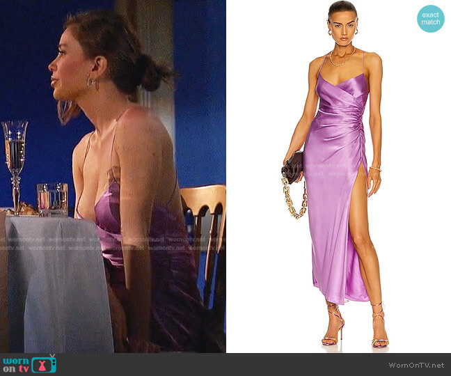 The Sei Strappy Gathered Dress worn by Gabriela Windey on The Bachelorette