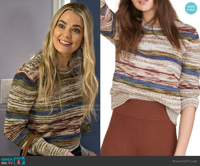 Veronica Beard Sohani Sweater worn by Maggie (Rebecca Rittenhouse) on Maggie