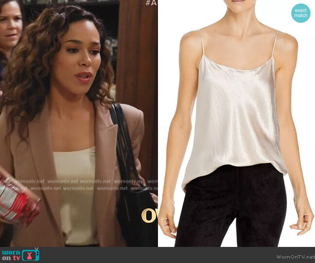 Satin Cami by Vince worn by Emily Lopez (Jessica Camacho) on All Rise