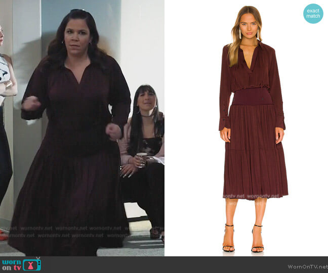 A.L.C. Conrad Dress worn by Sara Castillo (Lindsay Mendez) on All Rise