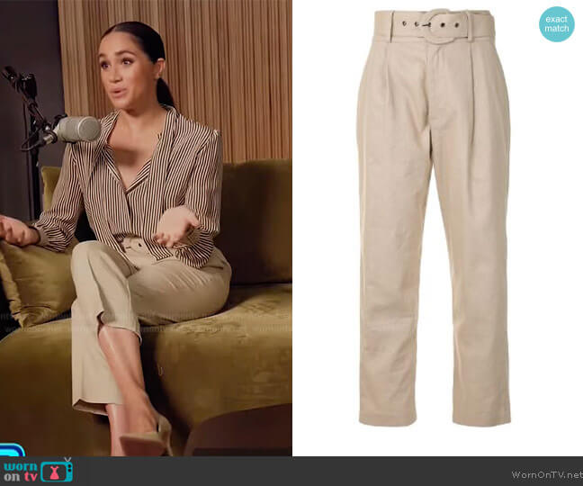 WornOnTV Meghan Markle s Archetypes podcast blouse featured on