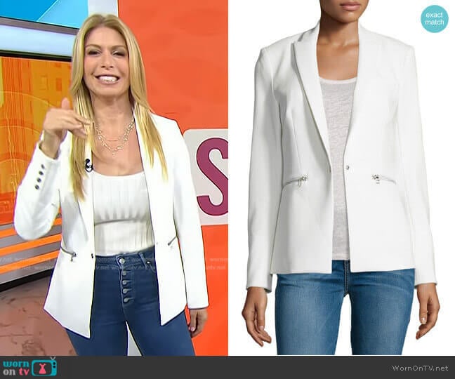 Veronica Beard Bi-Stretch Scuba Jacket worn by Jill Martin on Today