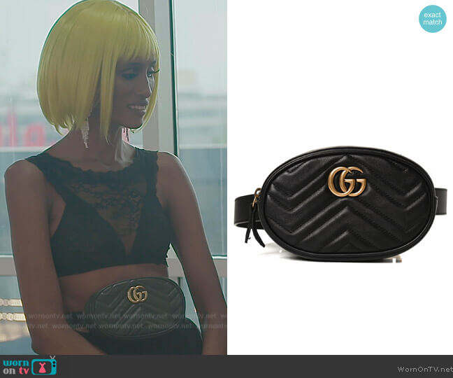 Gucci Marmont Belt Bag worn by Chanel Ayan (Chanel Ayan) on The Real Housewives of Dubai