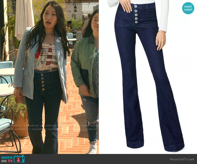 Ramy Brook Cindy Jeans worn by Sumi (Kara Wang) on Good Trouble