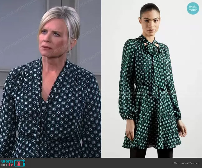 WornOnTV: Kayla’s floral tie neck dress on Days of our Lives | Mary ...