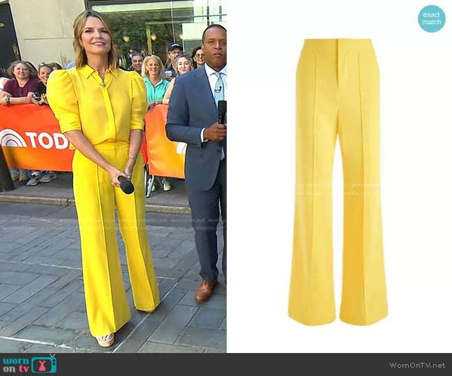 Dylan Pants by Alice + Olivia worn by Savannah Guthrie on Today