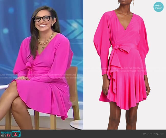 A.L.C. Enzo Wrap Dress worn by Savannah Sellers on Today