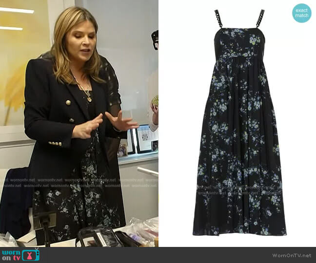 Les Reveries Floral Chain Strap Dress worn by Jenna Bush Hager on Today