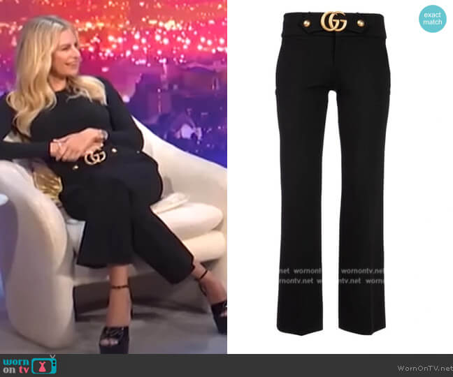 Gucci Detail Flare Pants worn by Morgan Stewart on E! News