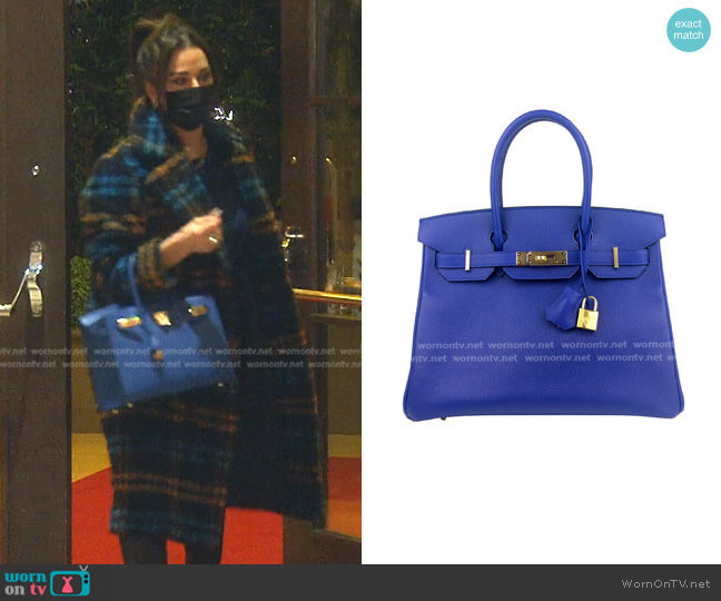 Hermes Birkin 30 worn by Kyle Richards on The Real Housewives of Beverly Hills