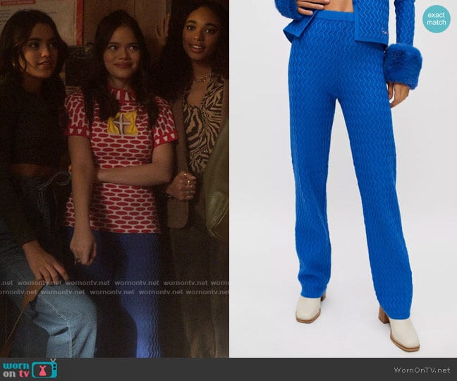 House of Sunny Midnight Swirl Pant worn by Minnie 'Mouse' Honrada (Malia Pyles) on Pretty Little Liars Original Sin