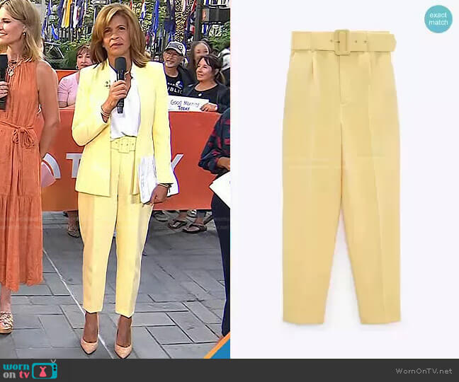 Zara Pants with Belt worn by Hoda Kotb on Today