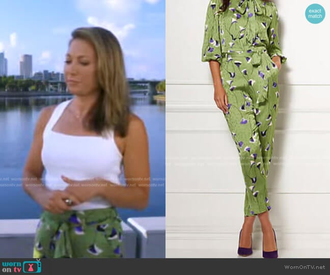 New York & Company Isabella Jogger Pants - Eva Mendes Collection worn by Ginger Zee on Good Morning America