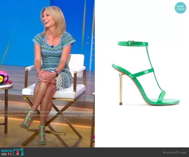 Flor de Maria Jessi Sandals worn by Amy Robach on Good Morning America