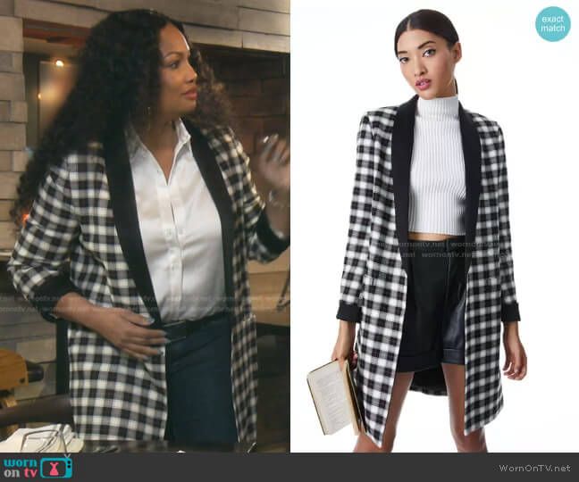 Alice + Olivia Kylie Jacket worn by Garcelle Beauvais on The Real Housewives of Beverly Hills