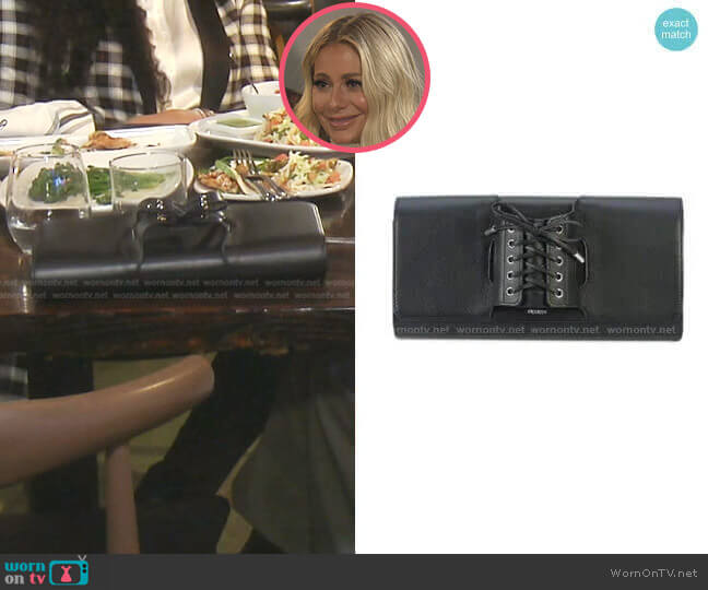 Perrin Paris Le Corset Clutch Bag worn by Dorit Kemsley on The Real Housewives of Beverly Hills