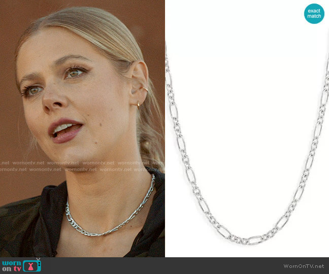 Madewell Mixed-Link Chain Necklace in Silver worn by Isobel Evans-Bracken (Lily Cowles) on Roswell New Mexico