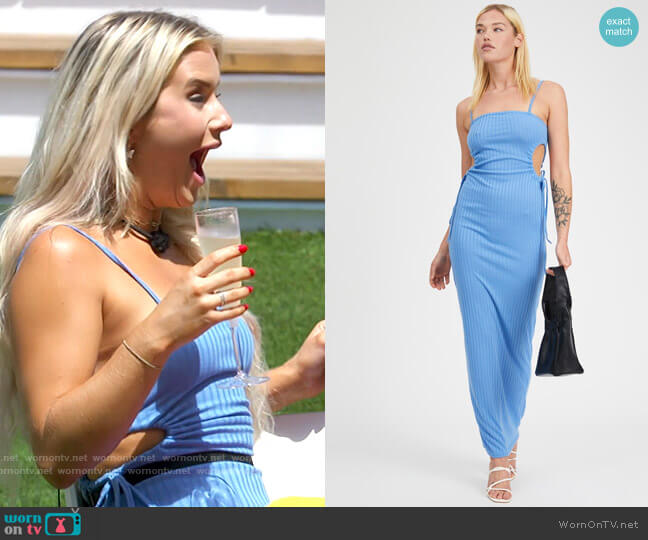 Missguided Ruched Cutout Dress worn by Deb Chubb on Love Island USA