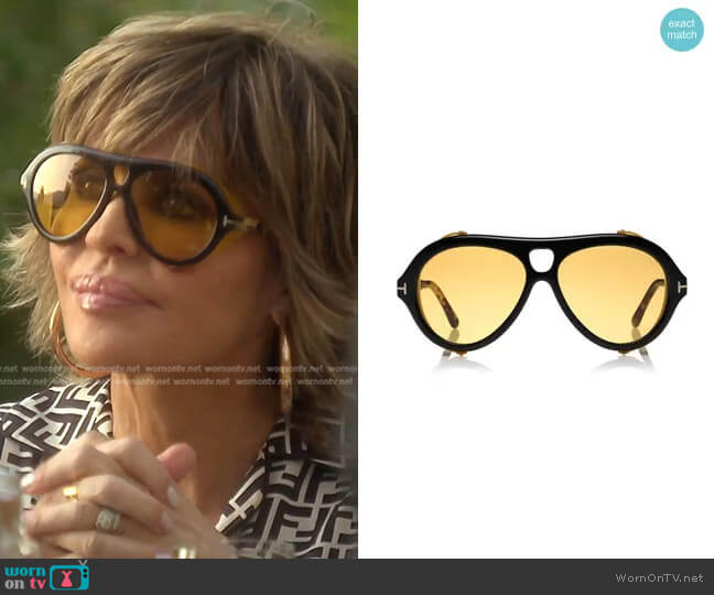 Tom Ford Neughman Sunglasses worn by Lisa Rinna on The Real Housewives of Beverly Hills