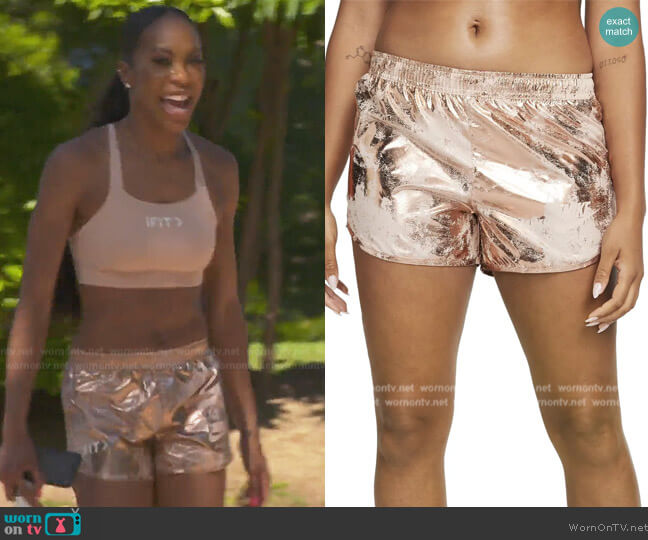 Nike Air Running Shorts worn by Sanya Richards-Ross on The Real Housewives of Atlanta