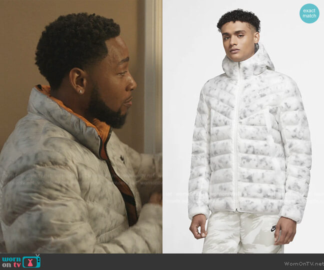 Nike Marble EcoDown worn by Emmett (Jacob Latimore) on The Chi