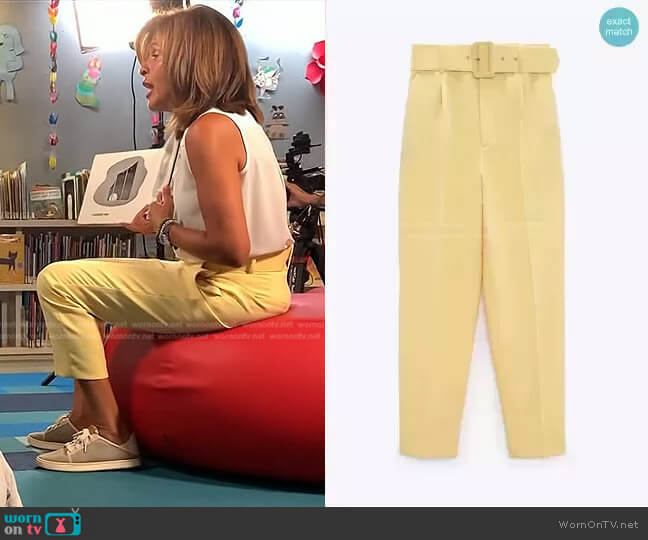 Zara Pants with Belt worn by Hoda Kotb on Today