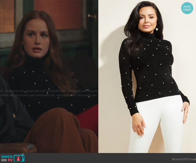 Marciano Pearl Jam Sweater Top worn by Cheryl Blossom (Madelaine Petsch) on Riverdale