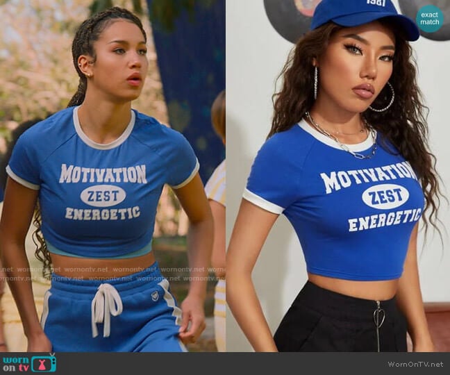 WornOnTV: Gina's blue yoga outfit on High School Musical The Musical The  Series, Sofia Wylie