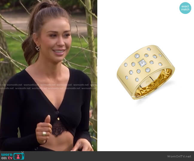 Shy Creation Diamond Princess Ring worn by Gabriela Windey on The Bachelorette