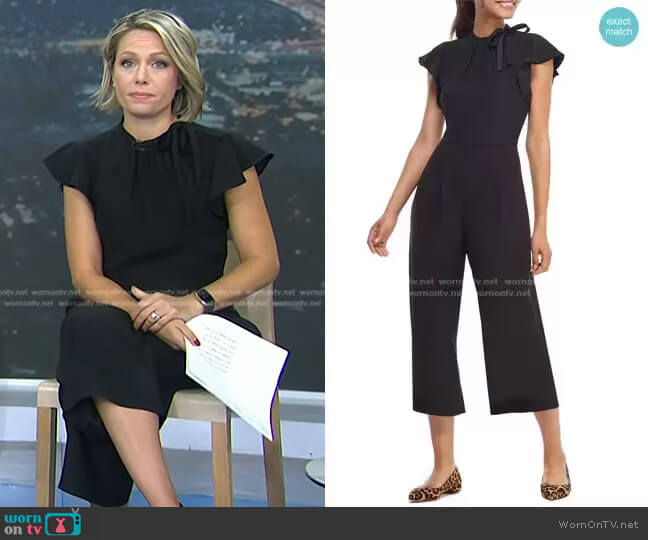 Sybil Flutter Sleeve Jumpsuit by Gal Meets Glam Collection worn by Dylan Dreyer on Today