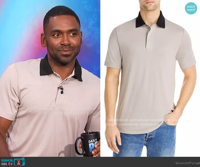 WornOnTV: Justin’s contrast collar polo on E! News Daily Pop | Justin ...