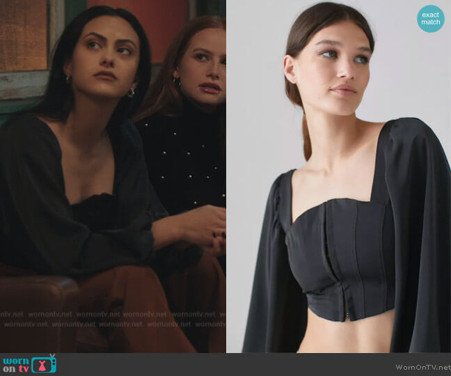 Urban Outfitters Maddie Bustier Top worn by Veronica Lodge (Camila Mendes) on Riverdale