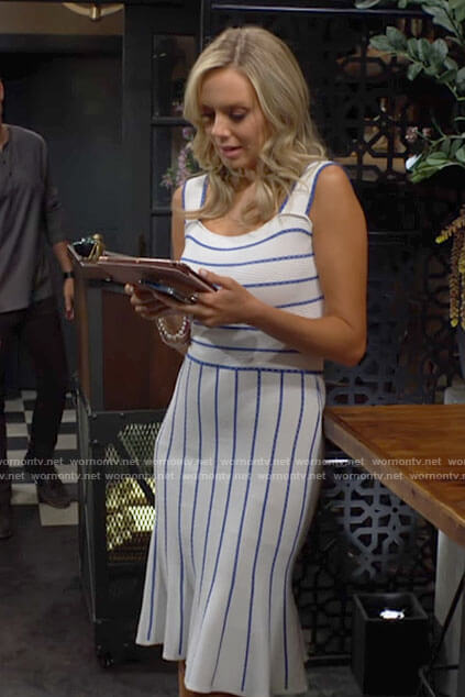 Abby's striped dress on The Young and the Restless
